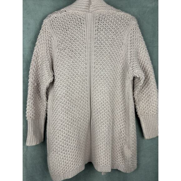 Renee C. Chunky Knit Cardigan Open Front Women's Medium Pink NWT - Picture 4 of 13